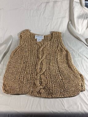 Oscar de la Renta knit Tank Top - Tan